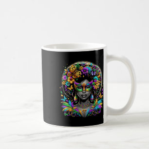 Black Queen Afro afrikanische Beads Maske Mardi Gr Kaffeetasse