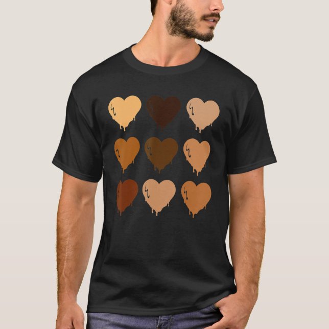 Black Queen Afro Melanin Shades Love African Ameri T-Shirt (Vorderseite)