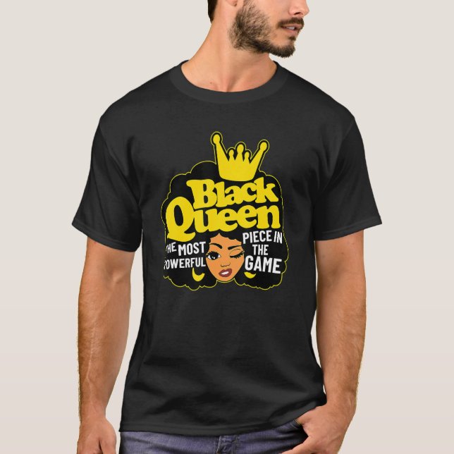 Black Queen das mächtigste Stück, das Spiel schwar T-Shirt (Vorderseite)