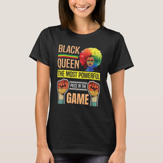 Black Queen das mächtigste Stück in Game Wo T-Shirt (Vorderseite)