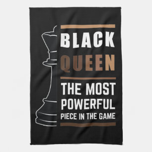 Black Queen das mächtigste Stück in Spiel 1 Geschirrtuch