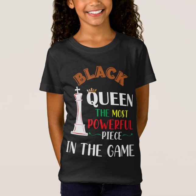 Black Queen der mächtigste Schwarze Geschichtsmona T-Shirt (Vorderseite)