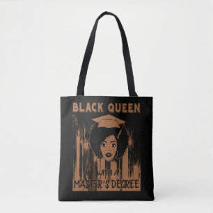 Black Queen Masters Degree Best Abschluss Geschenk Tasche