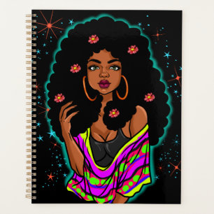 Black Queen Melanin Goddess African Sista Planer