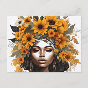 Black Queen melanin Schwestern schwarze Mädchen Ma Postkarte