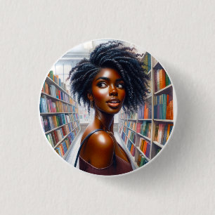 Black Queen Melanin Sista gebucht beschäftigt & un Button
