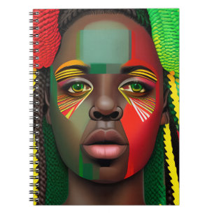 Black Queen Melanin Sista Liebe Notizblock
