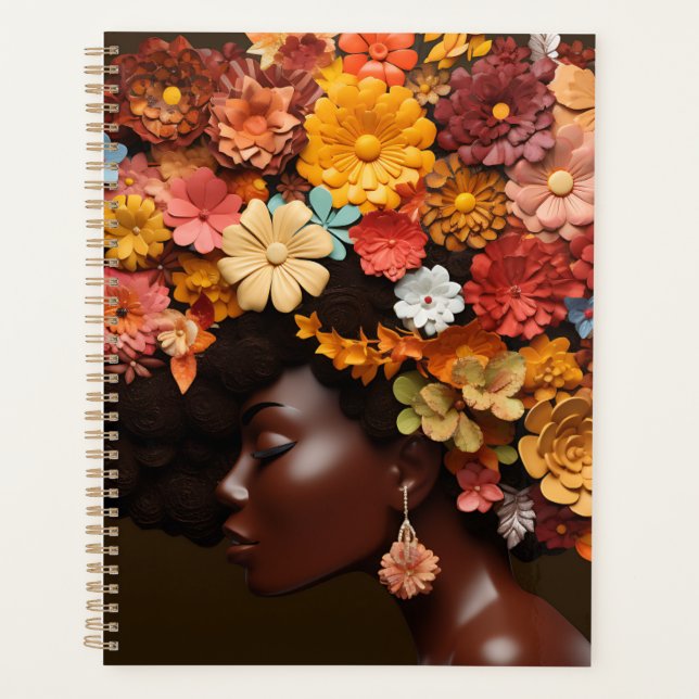 Black Queen Melanin Sista Liebe Planer (Vorderseite)