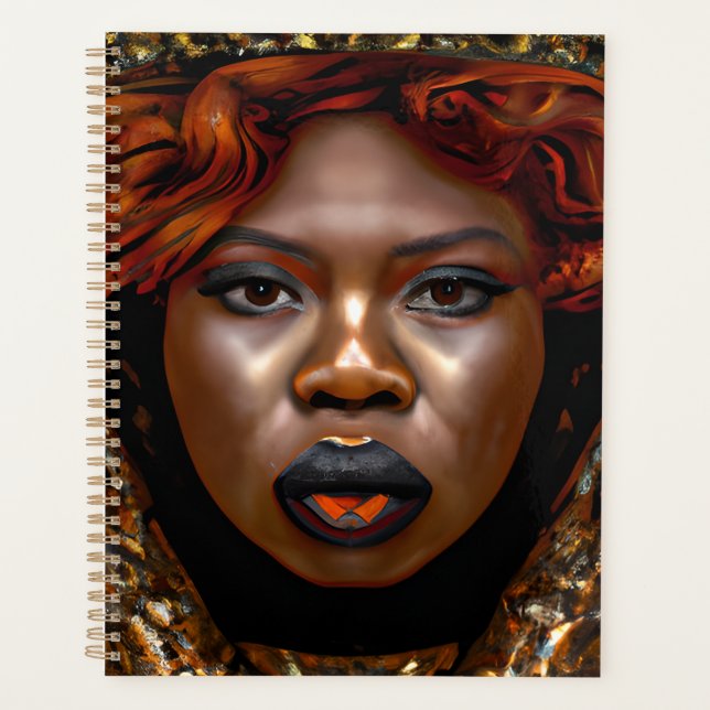 Black Queen Melanin Sista Liebe Planer (Vorderseite)