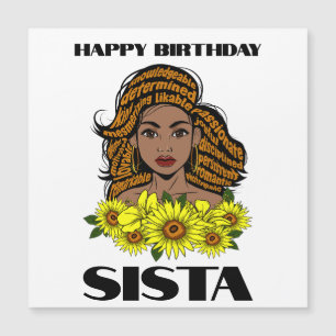 Black Queen Melanin Sista Magnetkarte