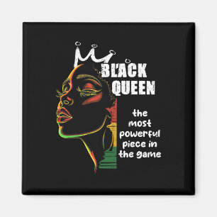 Black Queen Most Power Schach Black History Mont Magnet