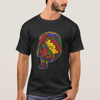 Black Queen Msw Sozialarbeit Master Graduati T-Shirt