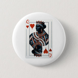 Black Queen of Hearcard Deck Game Stolz Black W Button