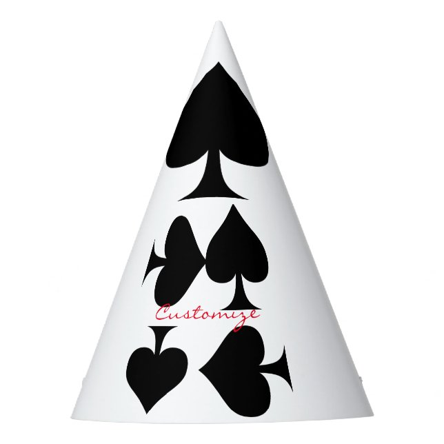Black Queen of Spades Black Thunder_Cove Partyhütchen (Vorderseite)