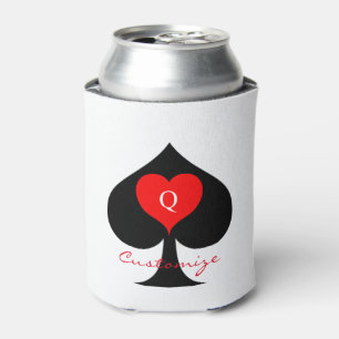 Black Queen of Spades Red Heart Thunder_Cove Dosenkühler