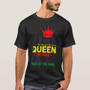 Black Queen Schach Gaming Quote Gamer Puff Text De T-Shirt