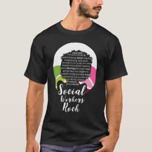 Black Queen Social Workers Rock Magic Diva Geschen T-Shirt