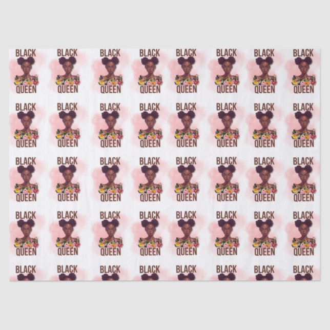 Black Queen Tissue Paper Seidenpapier (Vorderseite)