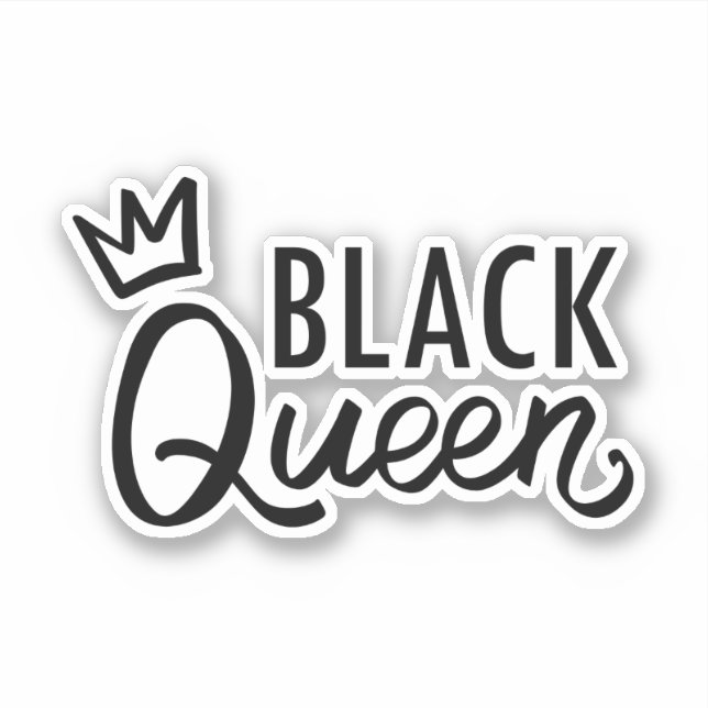 Black Queen Vinyl Stickers Aufkleber (Vorderseite)