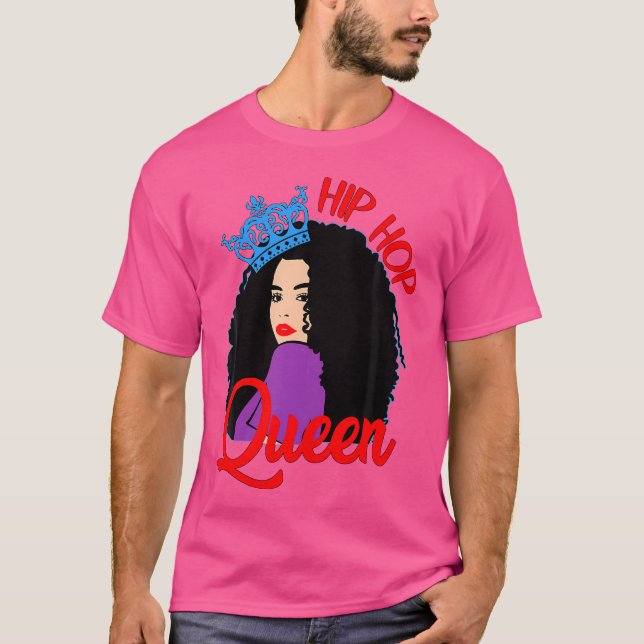 Black Queens Niedlich Crown Celebrate Curly Hair A T-Shirt (Vorderseite)