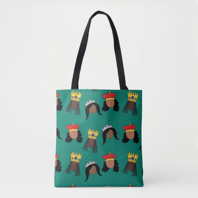Black Queens Shopping Bag Tasche (Vorderseite)