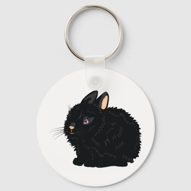 Black Rabbit Schlüsselanhänger (Vorderseite)