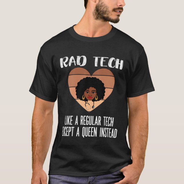 Black Radiology Technologist Rad Tech Week Radiolo T-Shirt (Vorderseite)