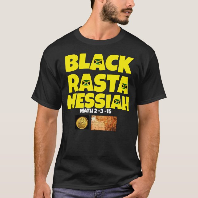 BLACK RASTA MESSIAH Basic Dark T - Shirt (Vorderseite)