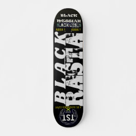BLACK RASTA Skateboard, 7¾" Deck Skateboard
