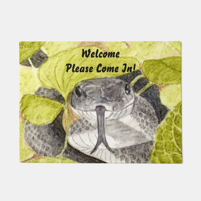 Black Rat Snake Fußmatte (Vorderseite)