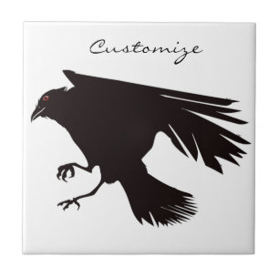 Black Raven Flying Thunder_Cove Fliese