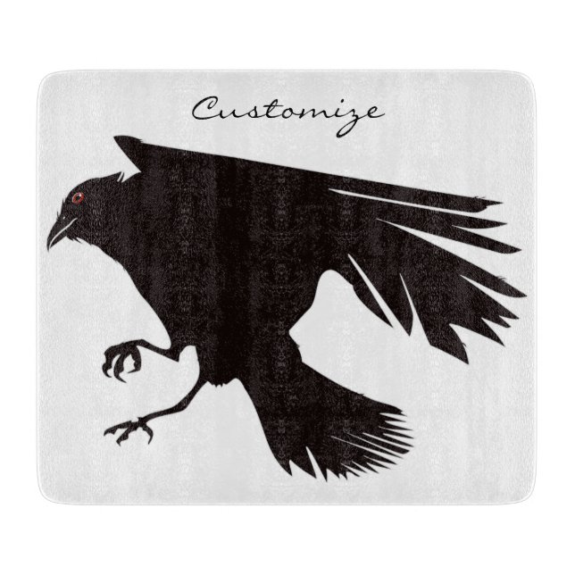 Black Raven Flying Thunder_Cove Schneidebrett (Vorderseite)
