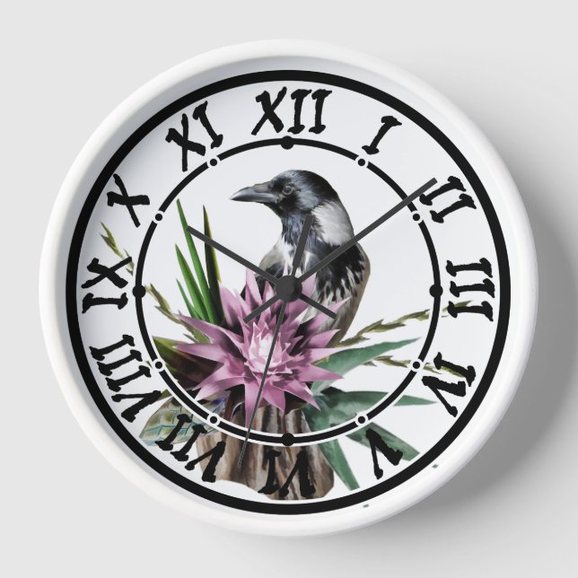 Black Raven Uhr (Vorderseite)