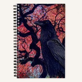 Black Raven und Gnarly Japanese Maple Tree Notizbuch