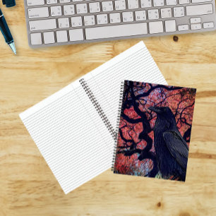 Black Raven und Gnarly Japanese Maple Tree Notizbuch