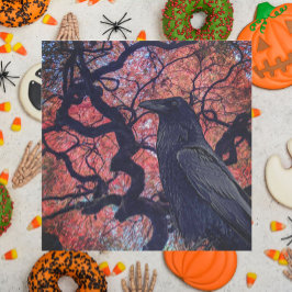 Black Raven und Gnarly Japanese Maple Tree Serviette