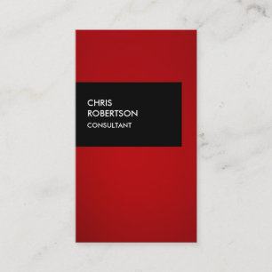 Black Red Attractive Creative Business Card Visitenkarte