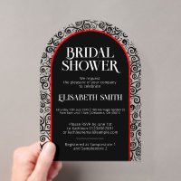 Black Red Blüh Dark Gothic Hexe Brautparty