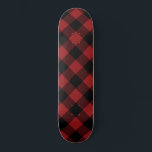 Black Red Buffalo Kariert Karo Skateboard Geschenk<br><div class="desc">Kariert überprüft in Schwarz und Rot</div>
