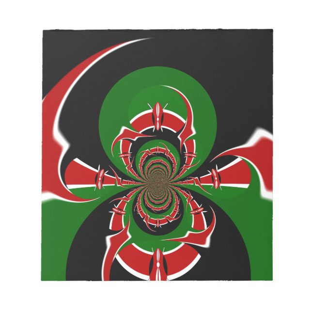 BLACK RED GREEN GRAPHICS HAKUNA MATATA NOTIZBLOCK (Vorderseite)