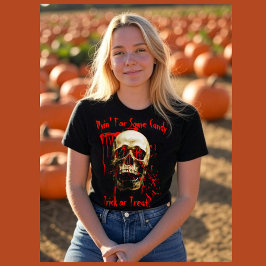 Black & Red Laughull Bloody Halloween T-Shirt