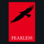 Black & Red Pop Art Fearless Leader Eagle Poster<br><div class="desc">Freedom & Courage Motivierend Adlerbilder - Furchtlose Adler - Bald-Amerikanische Adlerbilder - Furchtsame Patriotische Adlerköpfe,  Adlerfliegen,  Adlerlandungen</div>