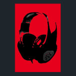 Black Red Pop Art Headphone Poster<br><div class="desc">Hip Hop, R&B, Rock, Heavy Metal, Techno, Punk, Rap, Classic, African American, Jazz... . Wir Liebe, wir Liebe hören CDs, Radio. Genießen Sie das Betrachten von Videoklippen, Mixen, Remixen, Covers.</div>