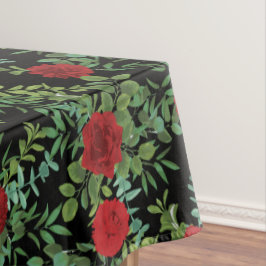 Black Red Wedding Dark Gothic Rose Tischdecke