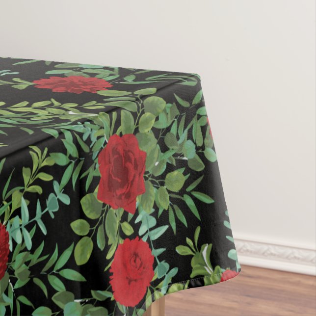 Black Red Wedding Dark Gothic Rose Tischdecke (Beispiel)