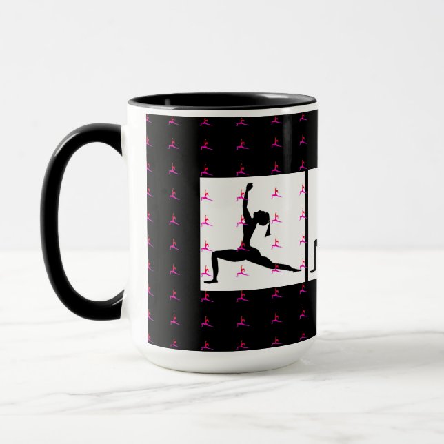 Black Red Yoga Tasse (Links)