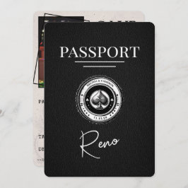 Black Reno Passport Save the Date