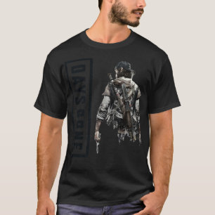 Black Retro Days Gone Vest Vest Vathage bieten Fot T-Shirt