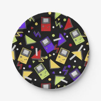 Black Retro Gaming Pappteller