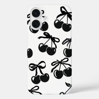 Black Ribbon and Cherry Phone Case - elegant und